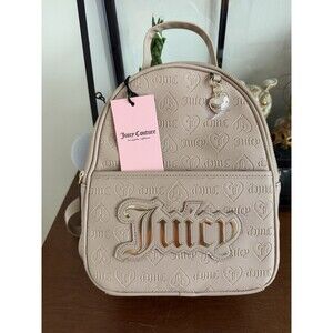 Juicy Couture Upgrade U Medium Backpack Cafe Y2K  NWT Cute